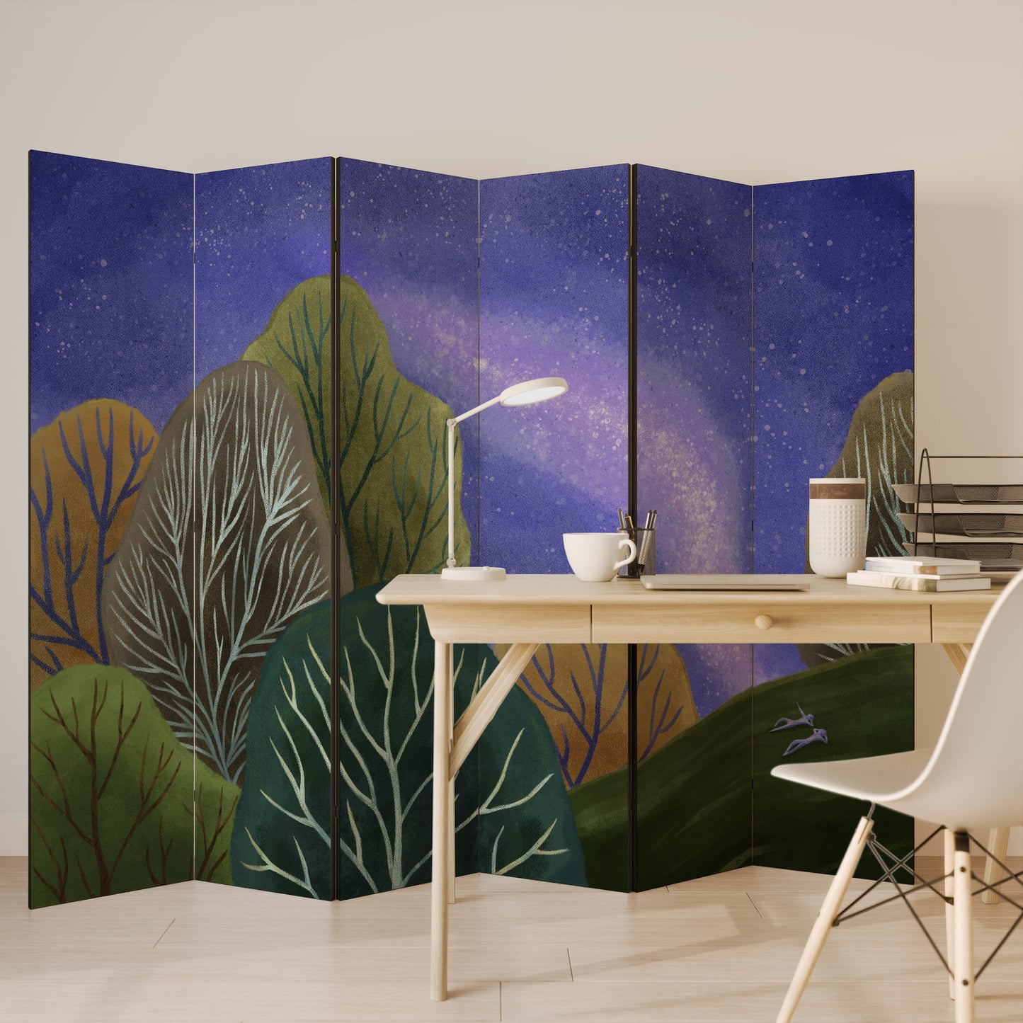 STARLIT VIBE Divisorio decorativo per ambienti a 6 pannelli
