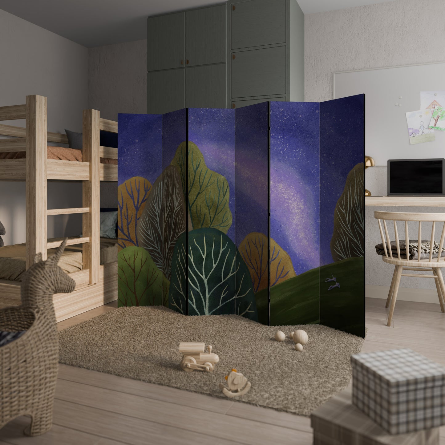STARLIT VIBE Divisorio decorativo per ambienti a 6 pannelli