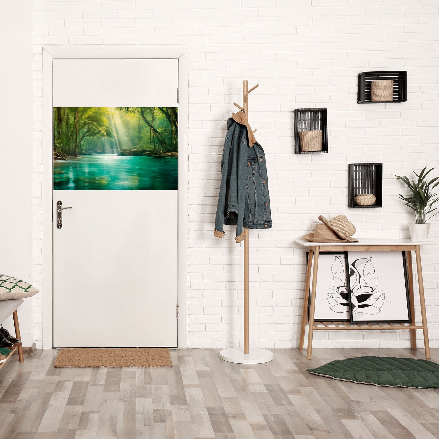 RIFLESSIONI SERENE Poster orizzontale staccabile e attaccabile