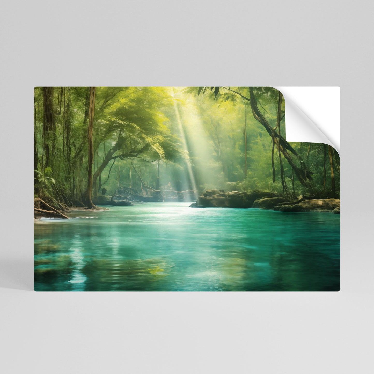 RIFLESSIONI SERENE Poster orizzontale staccabile e attaccabile
