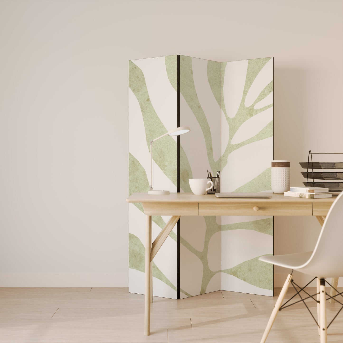 BOTANICAL SPARK Divisorio decorativo per ambienti a 3 pannelli