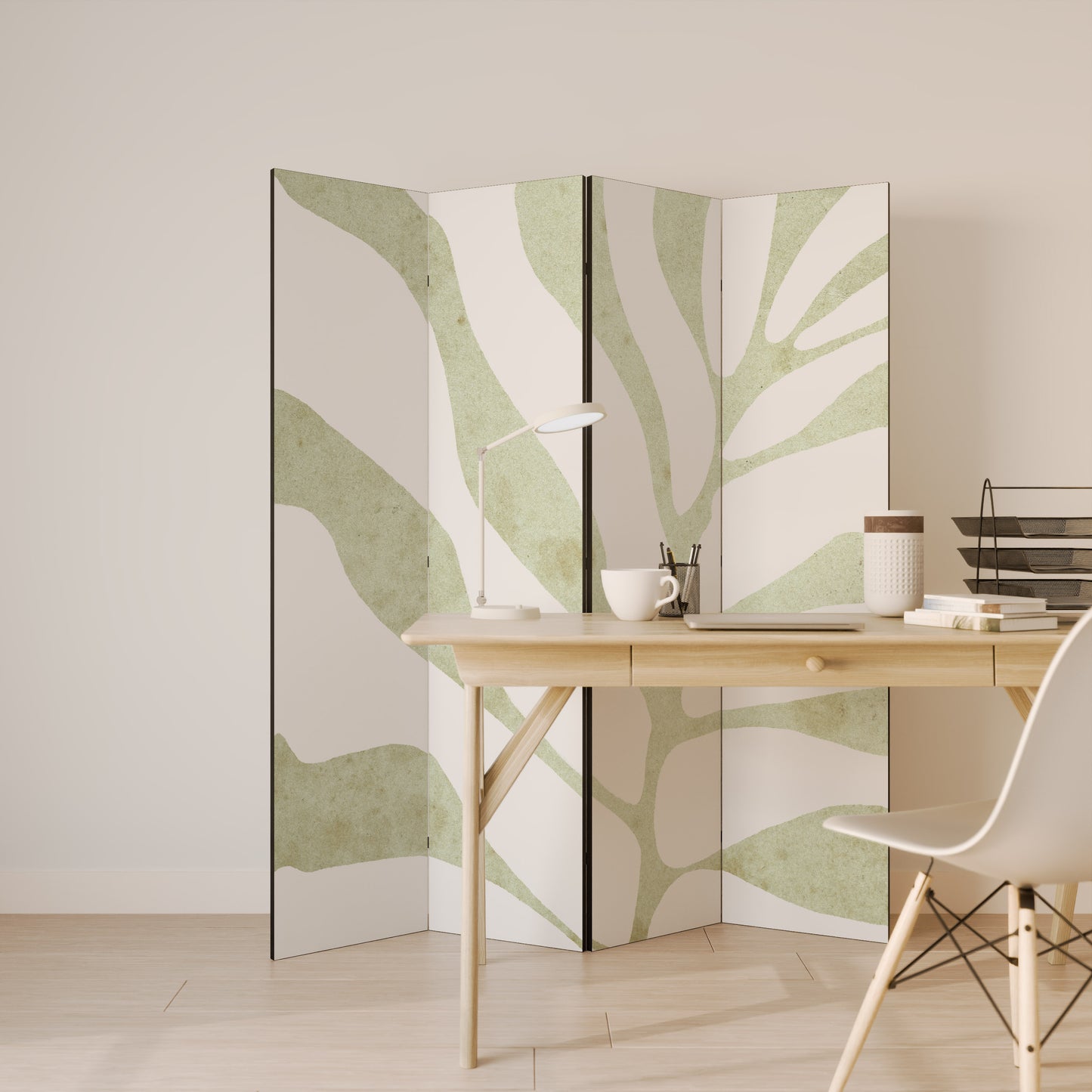 BOTANICAL SPARK Divisorio decorativo per ambienti a 4 pannelli