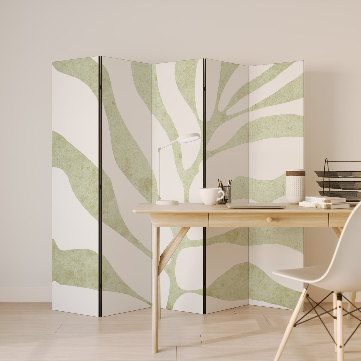 BOTANICAL SPARK Divisorio decorativo per ambienti a 5 pannelli