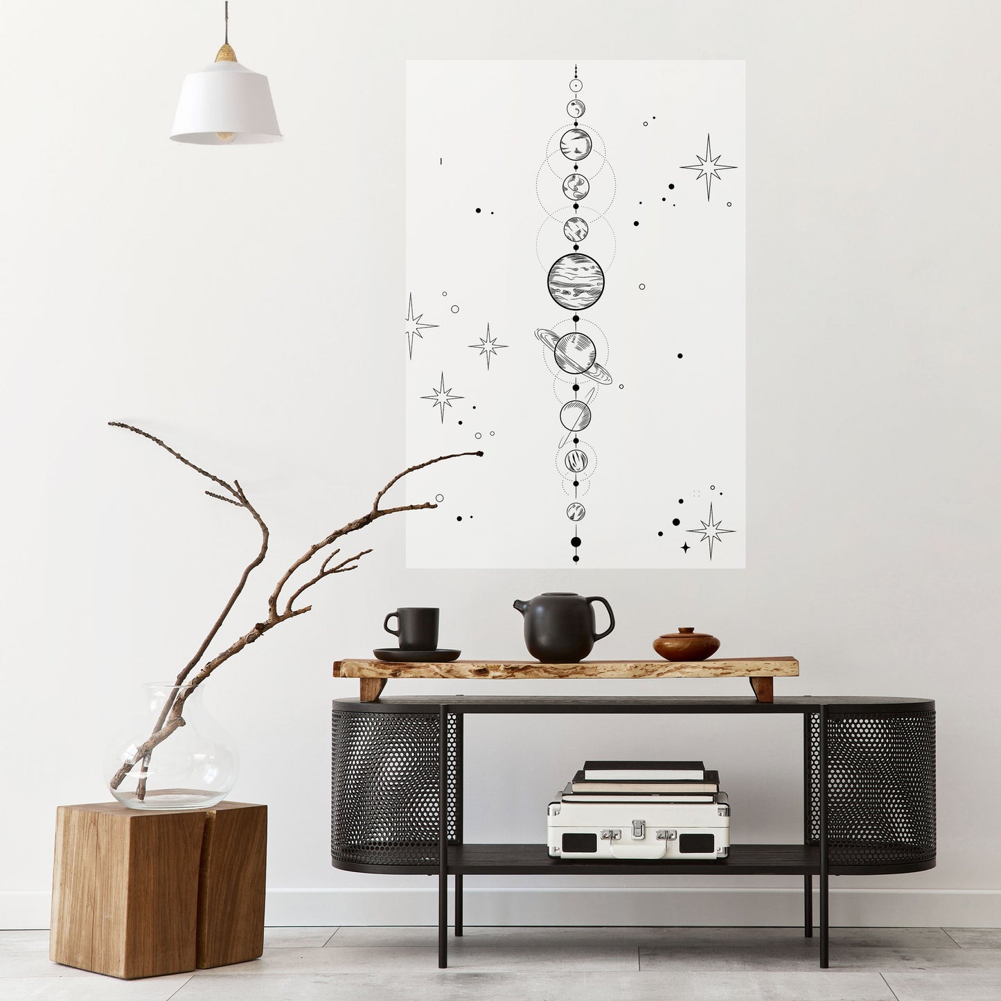 GALAXY LINE Poster verticale staccabile e attaccabile
