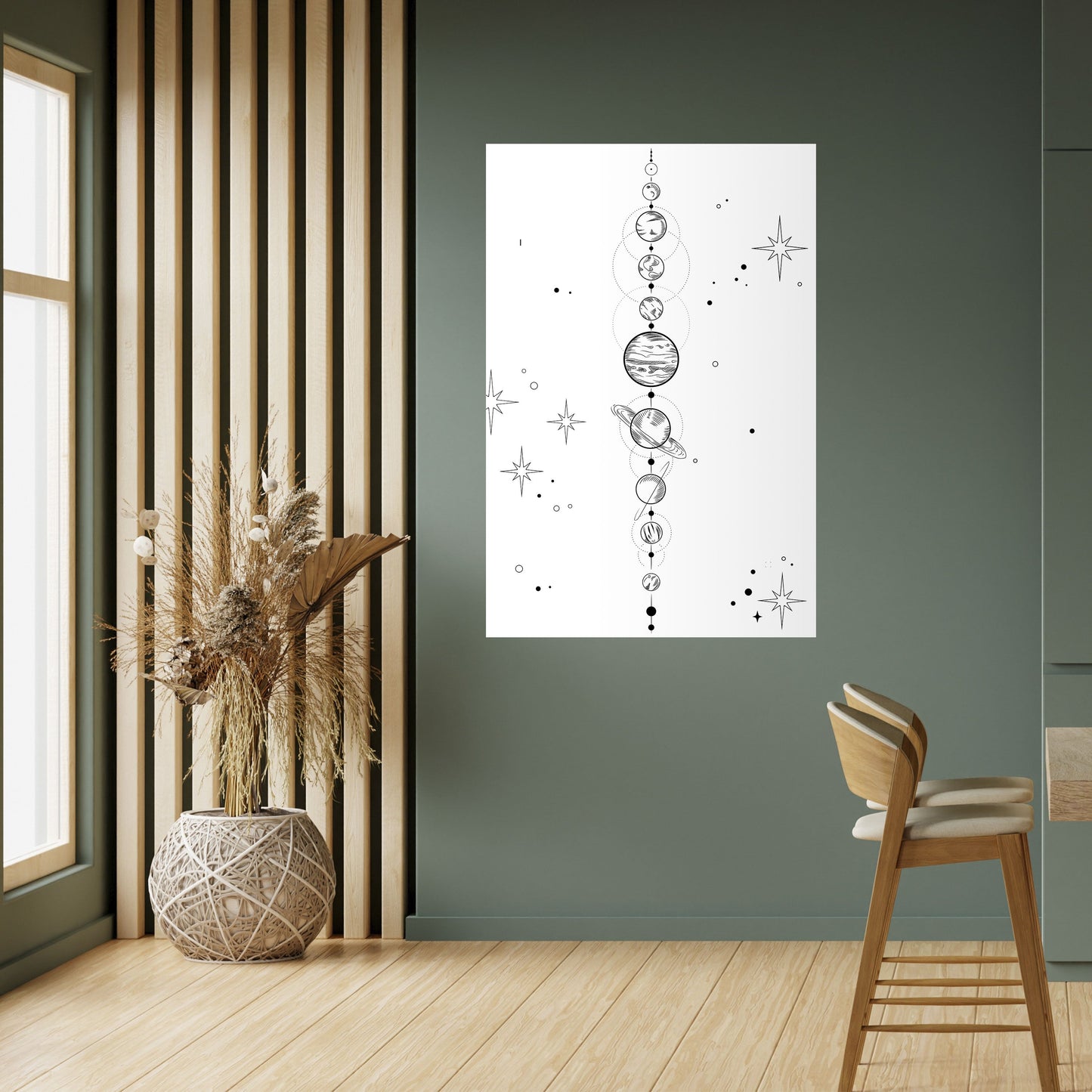 GALAXY LINE Poster verticale staccabile e attaccabile