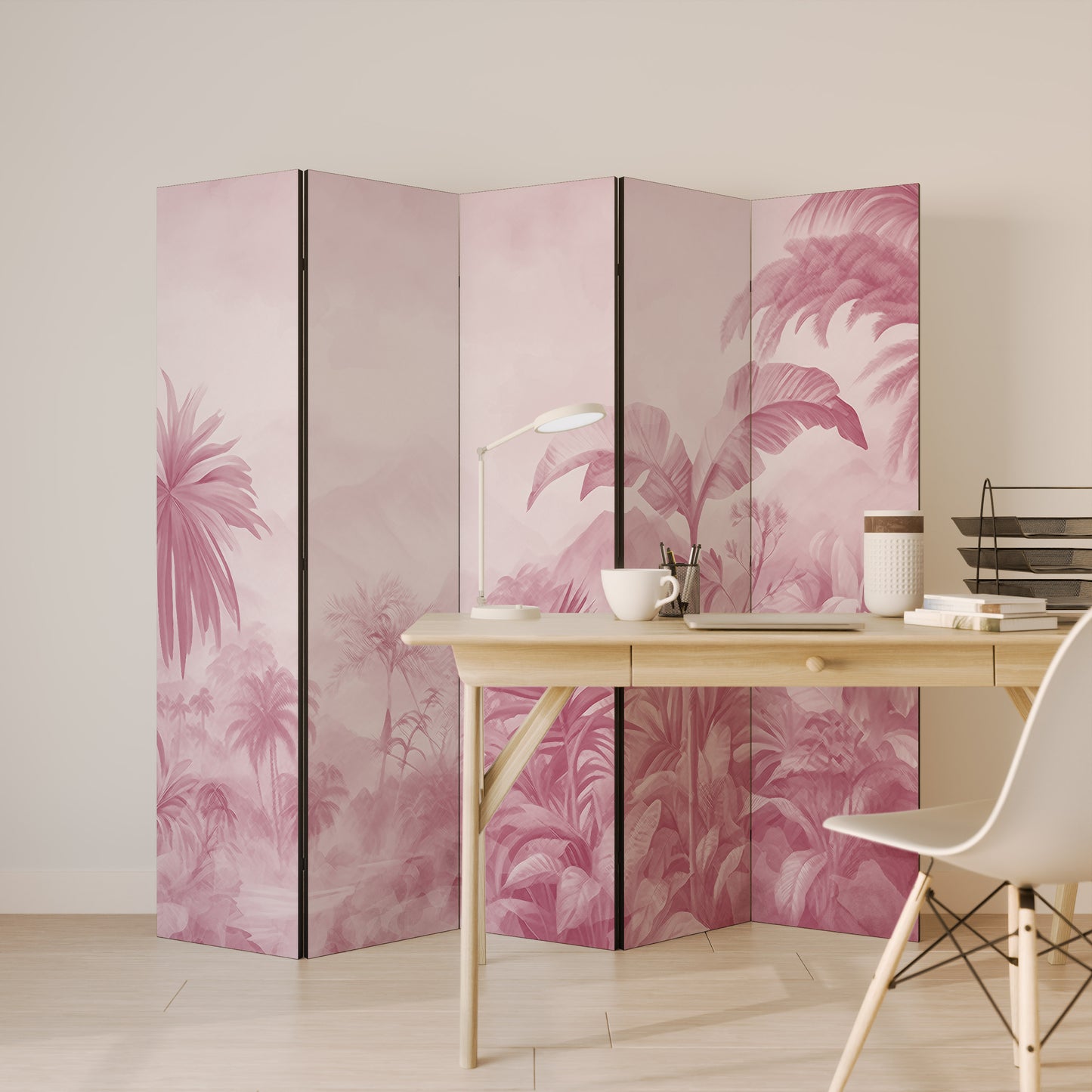 SWEET TROPICS Divisorio decorativo per ambienti a 5 pannelli