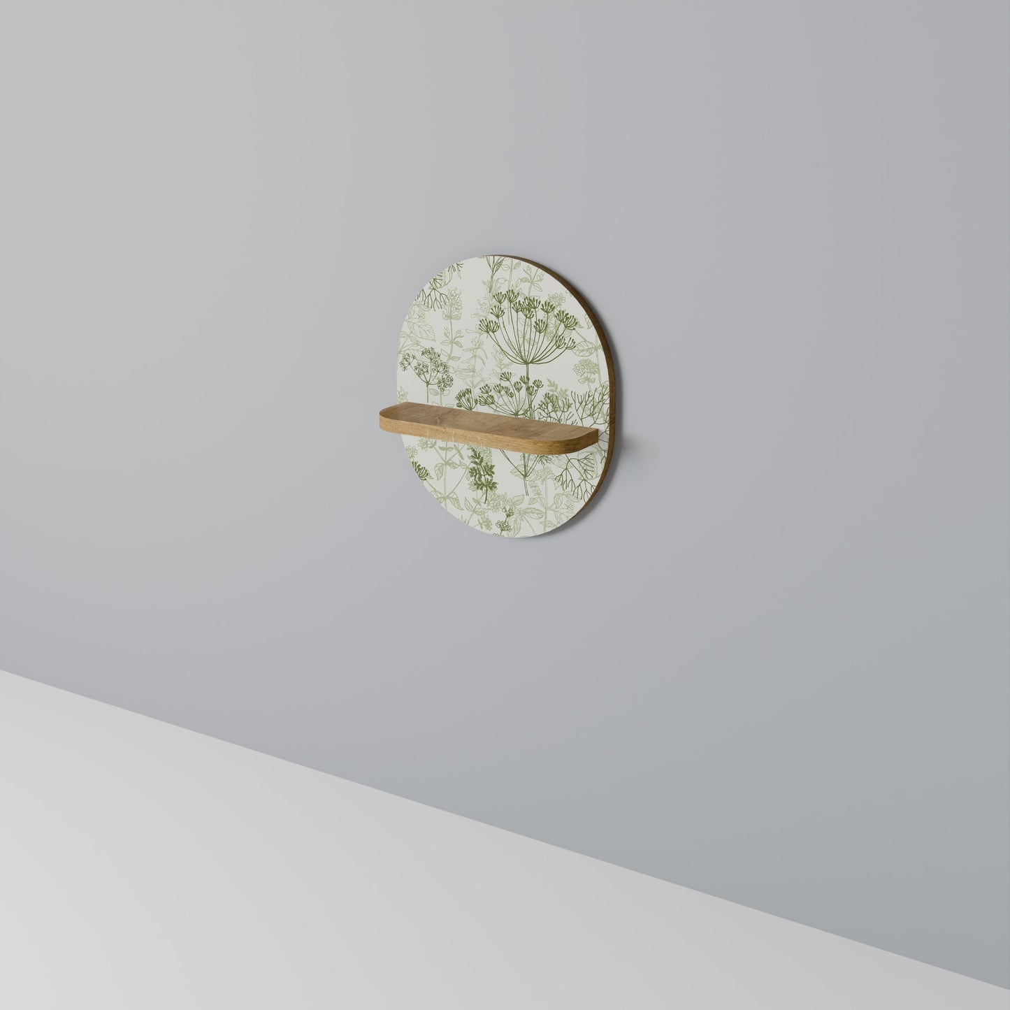 FENNEL BALDACHIN Mensola ovale in effetto rovere