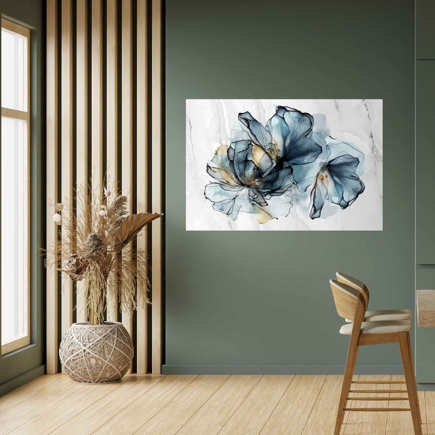 ELEGANTE AQUARELLE Poster orizzontale staccabile e attaccabile