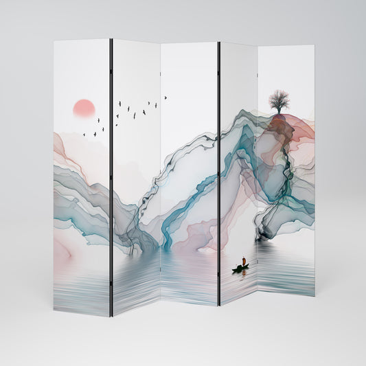 VELVET CROSSING Divisorio decorativo per ambienti a 5 pannelli