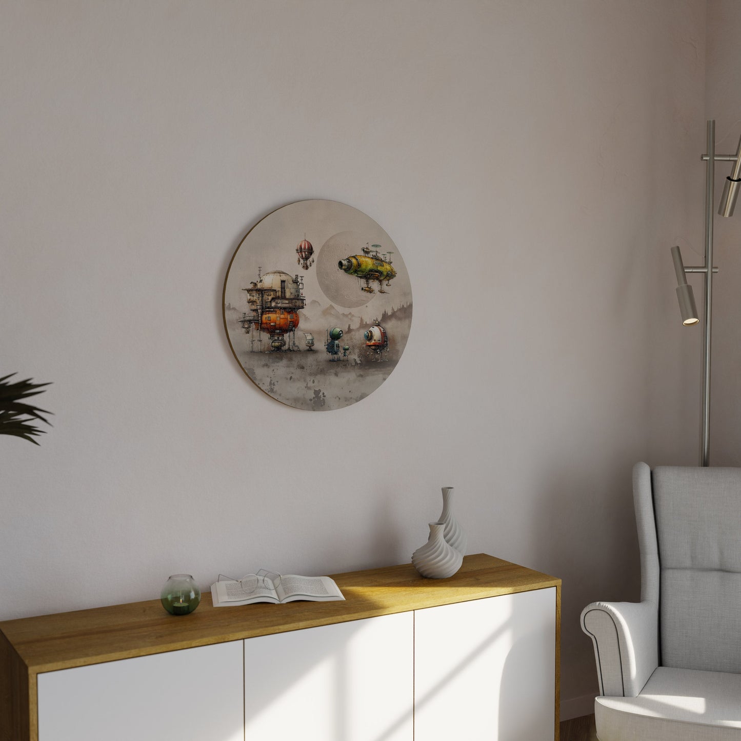 MACHINARIUM MACHINES Round Wall Art
