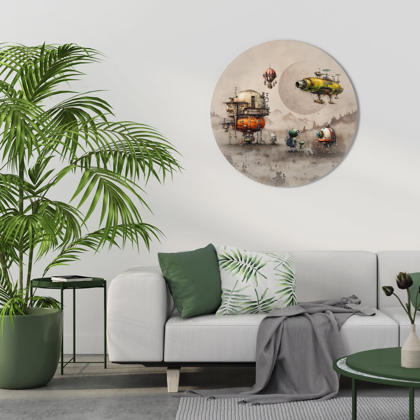 MACHINARIUM MACHINES Round Wall Art