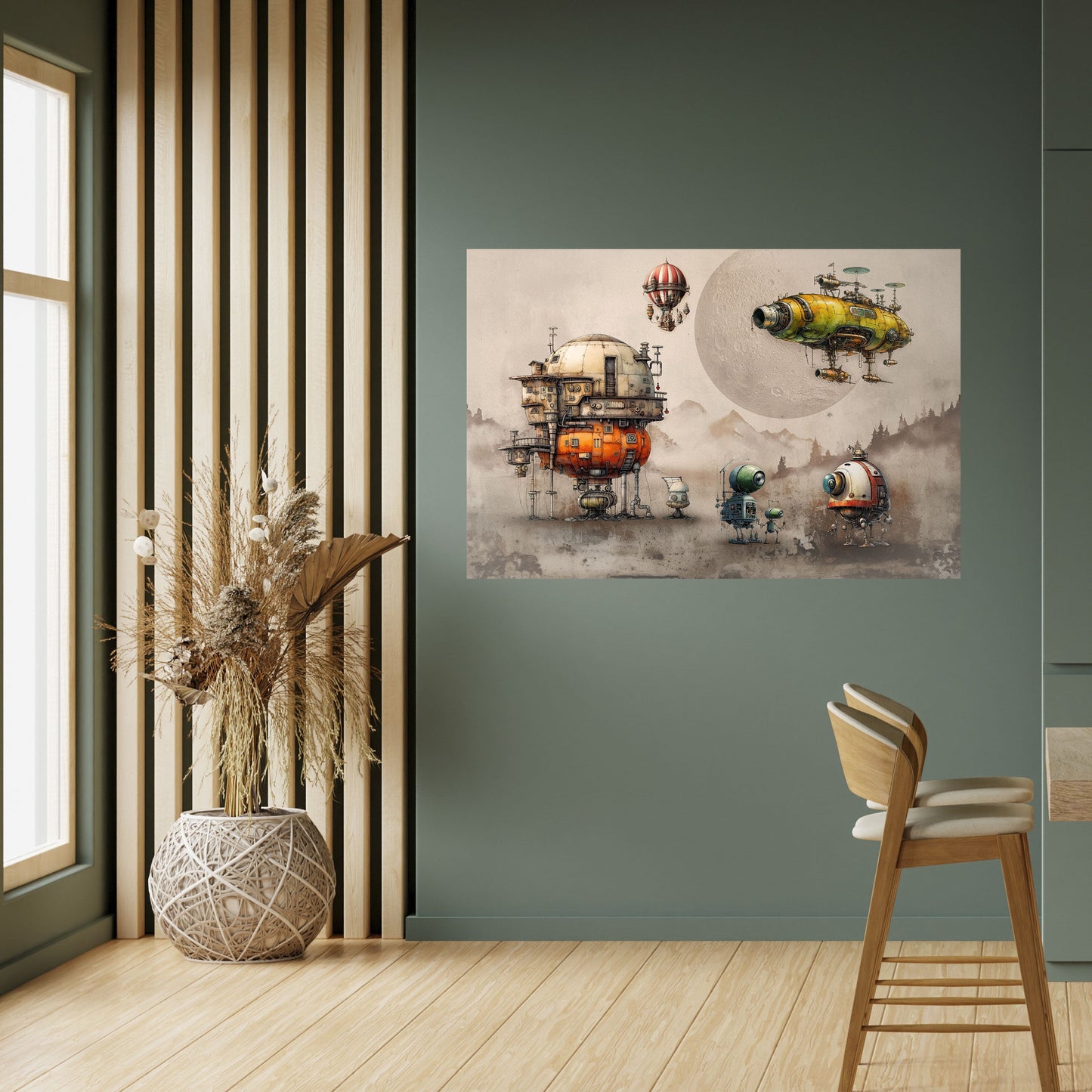 MACHINARIUM MACHINES Poster orizzontale staccabile e attaccabile