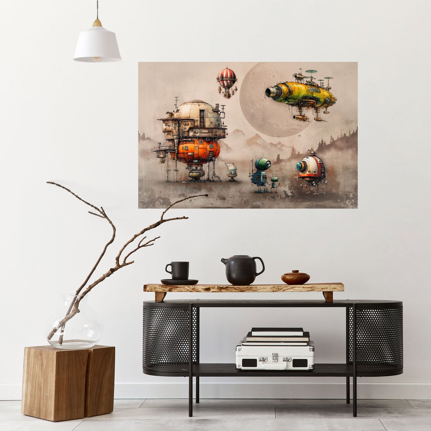 MACHINARIUM MACHINES Poster orizzontale staccabile e attaccabile