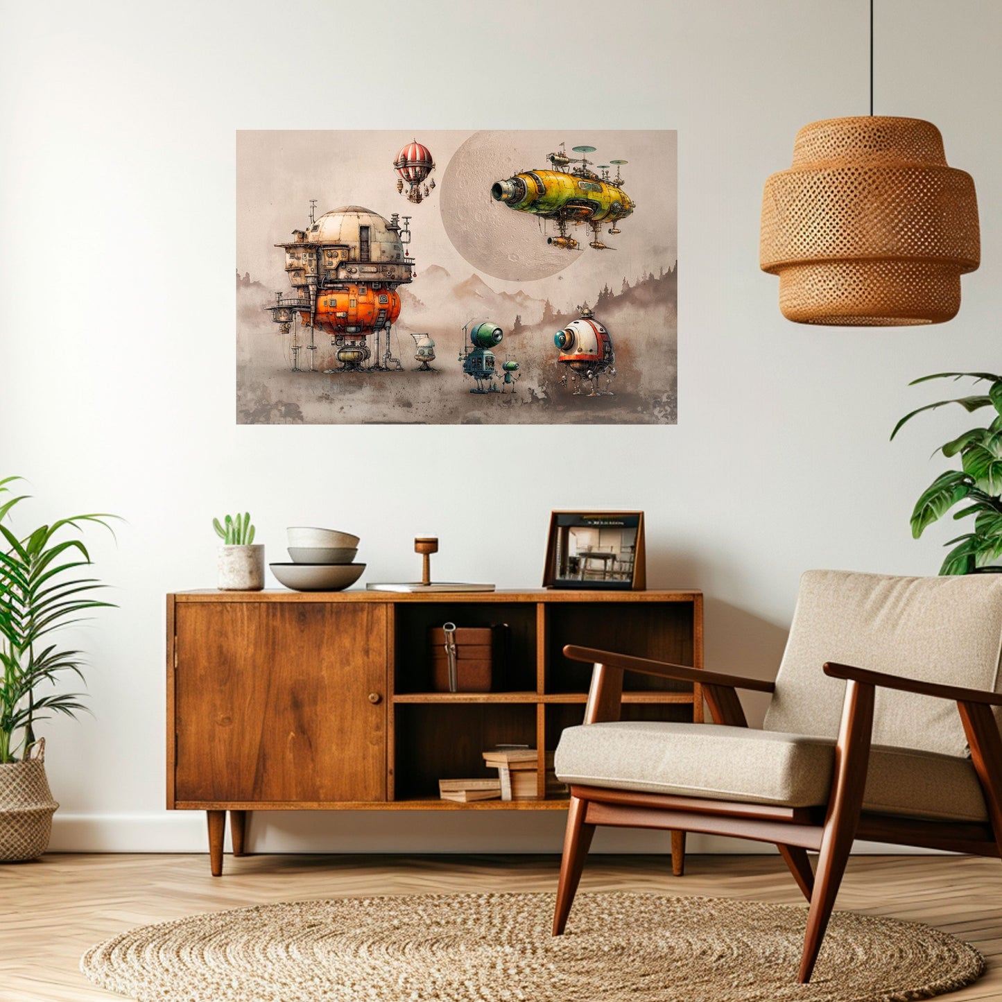 MACHINARIUM MACHINES Poster orizzontale staccabile e attaccabile