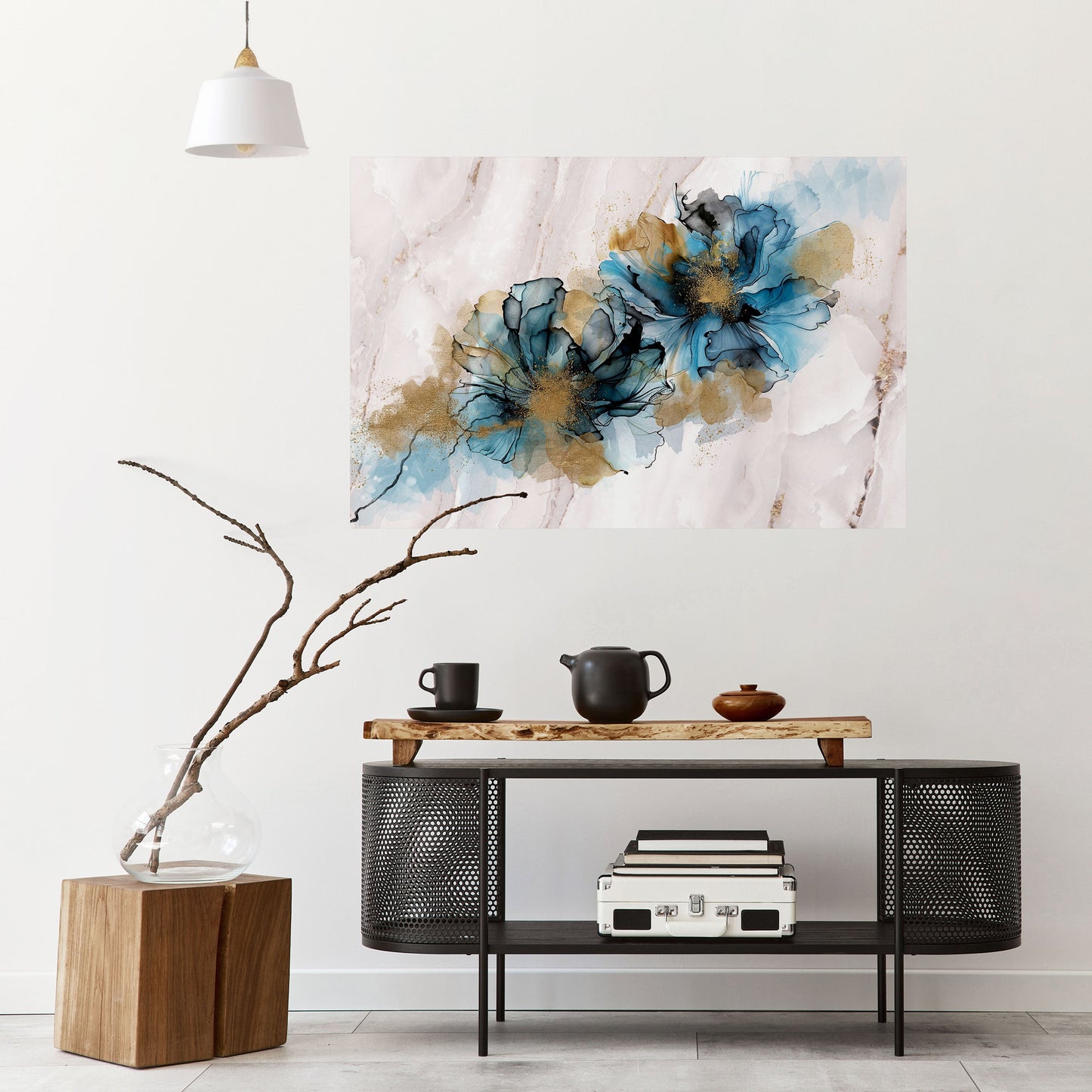 Poster orizzontale staccabile e attaccabile SPLASHED ELEGANCE