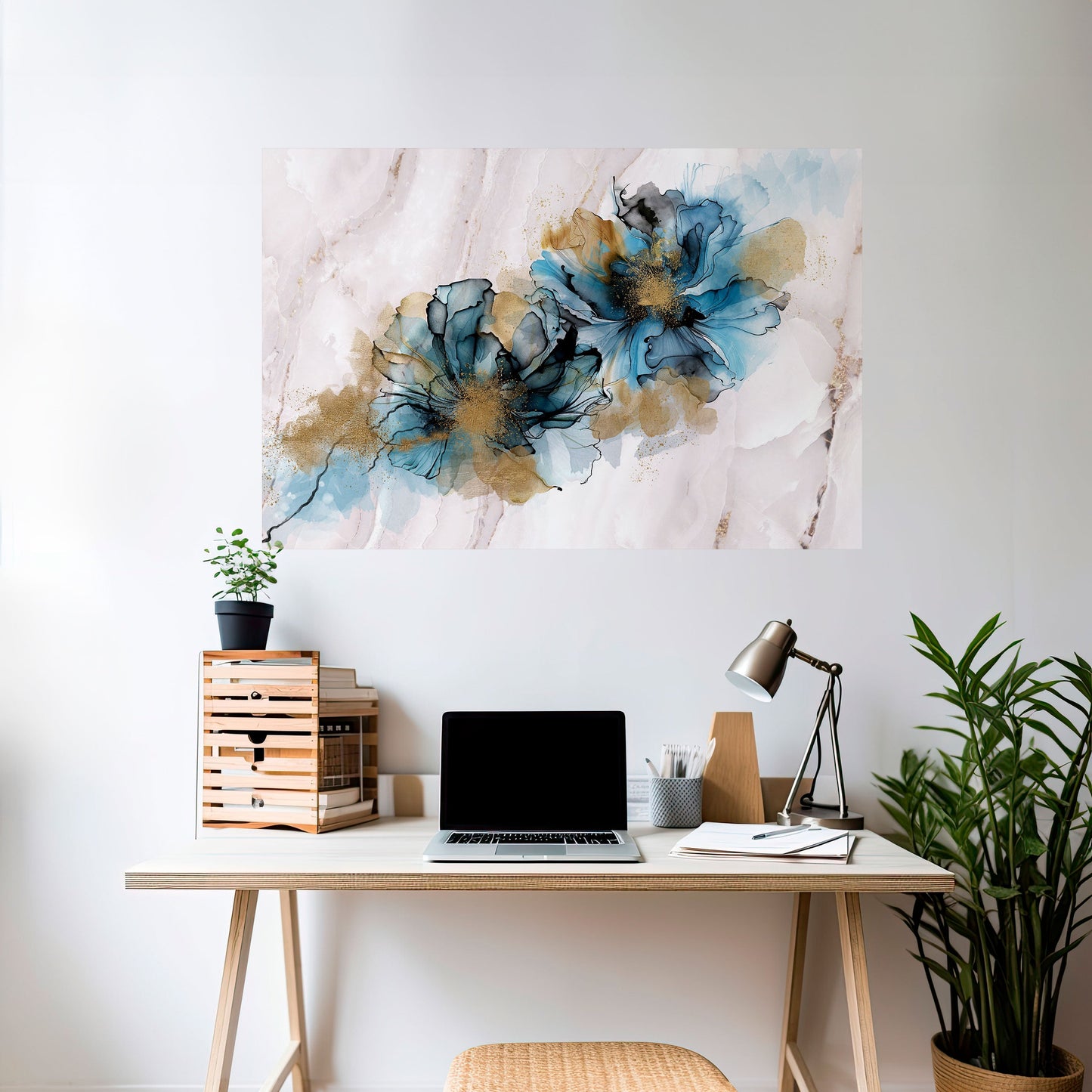 Poster orizzontale staccabile e attaccabile SPLASHED ELEGANCE