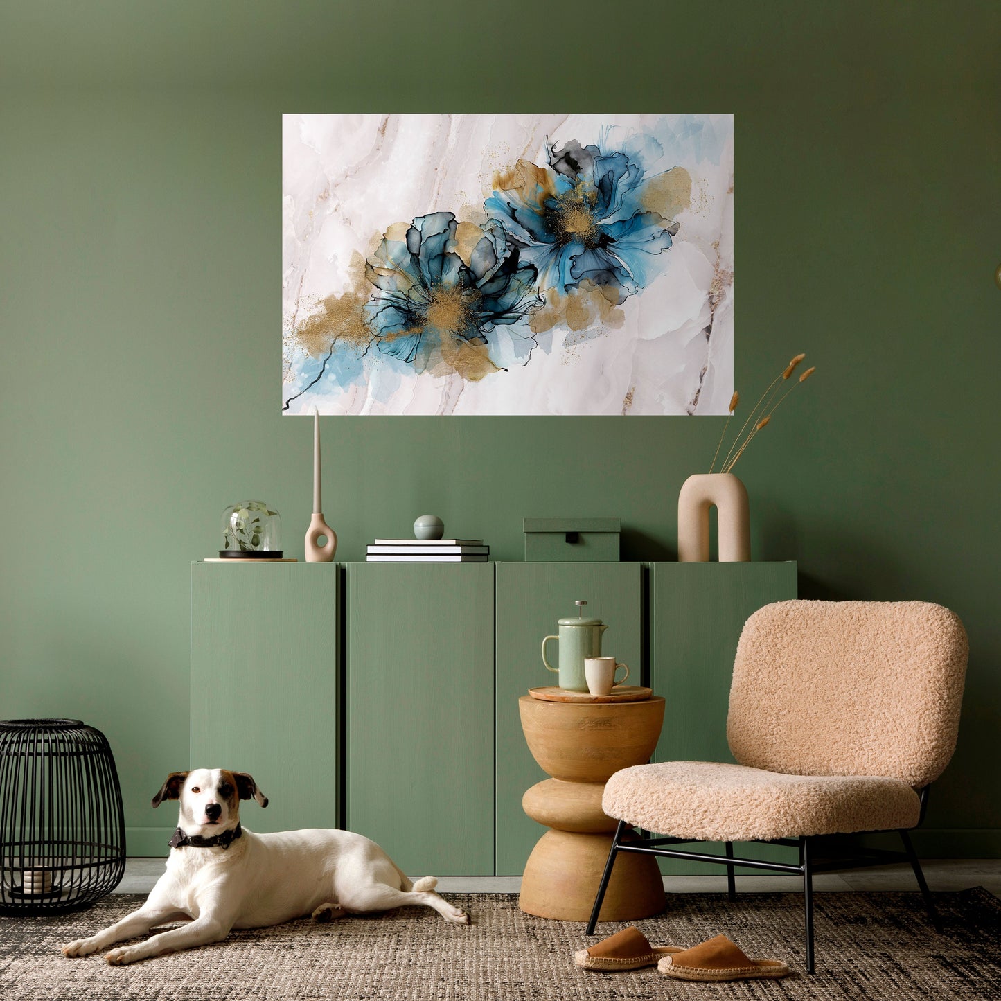 Poster orizzontale staccabile e attaccabile SPLASHED ELEGANCE