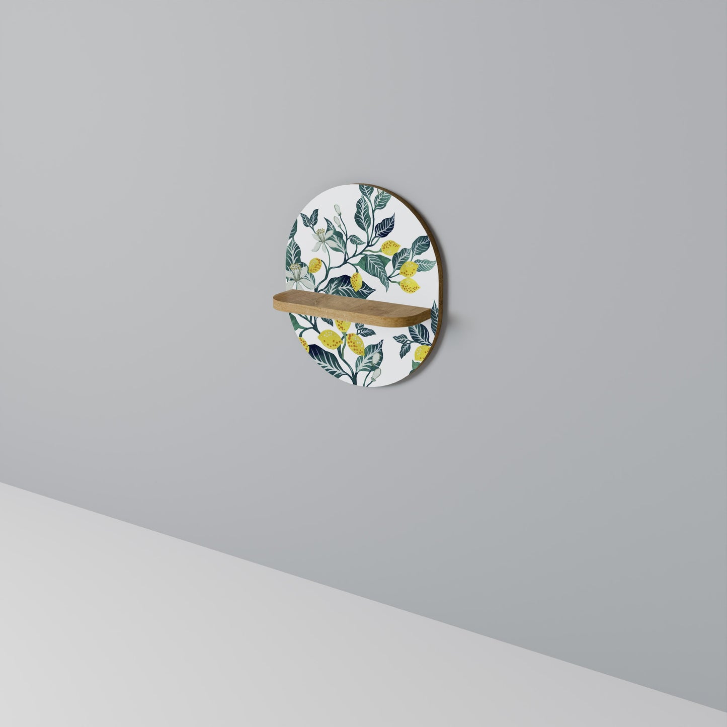 LEMON TREE Mensola ovale in effetto rovere