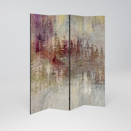 VEILED SUMMIT Decorative 4-Panel Room Divider