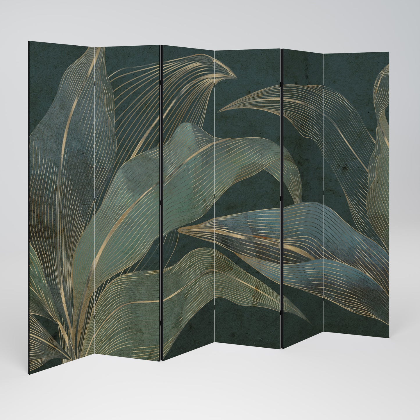 Divisorio decorativo per ambienti a 6 pannelli ROYAL GREEN