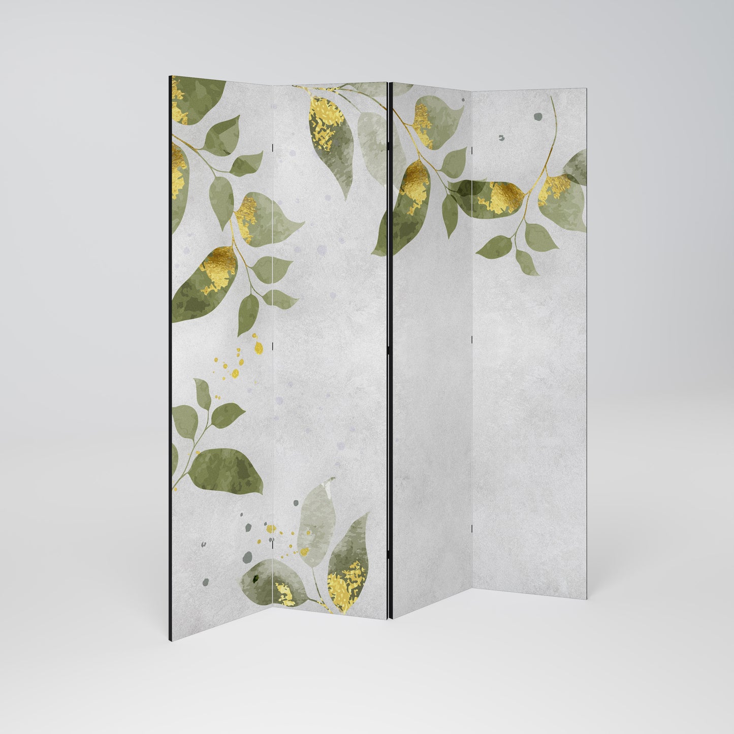 ELEGANT BOTANICS Divisorio decorativo per ambienti a 4 pannelli