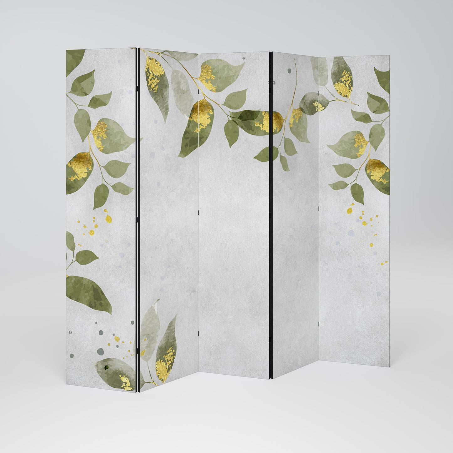 ELEGANT BOTANICS Divisorio decorativo per ambienti a 5 pannelli