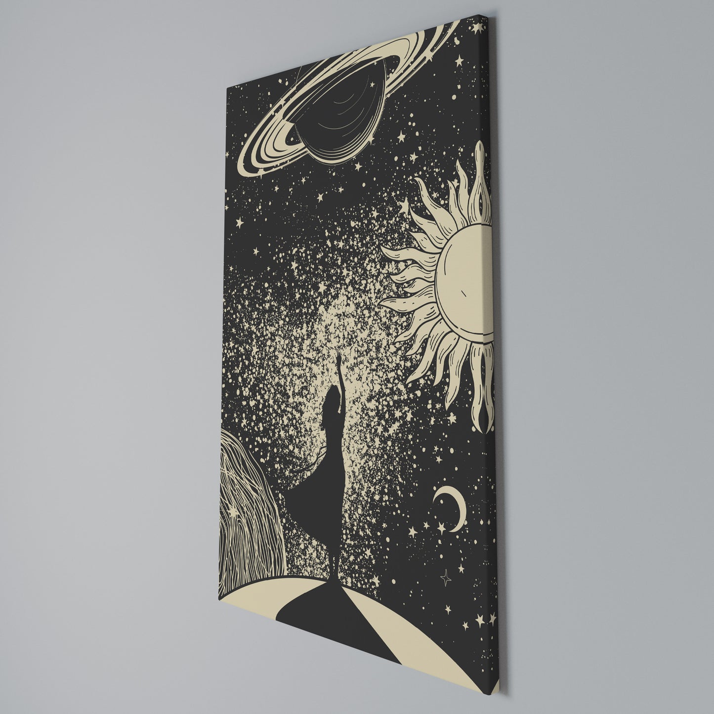MYSTIC UNIVERSE Stampa su Tela Verticale
