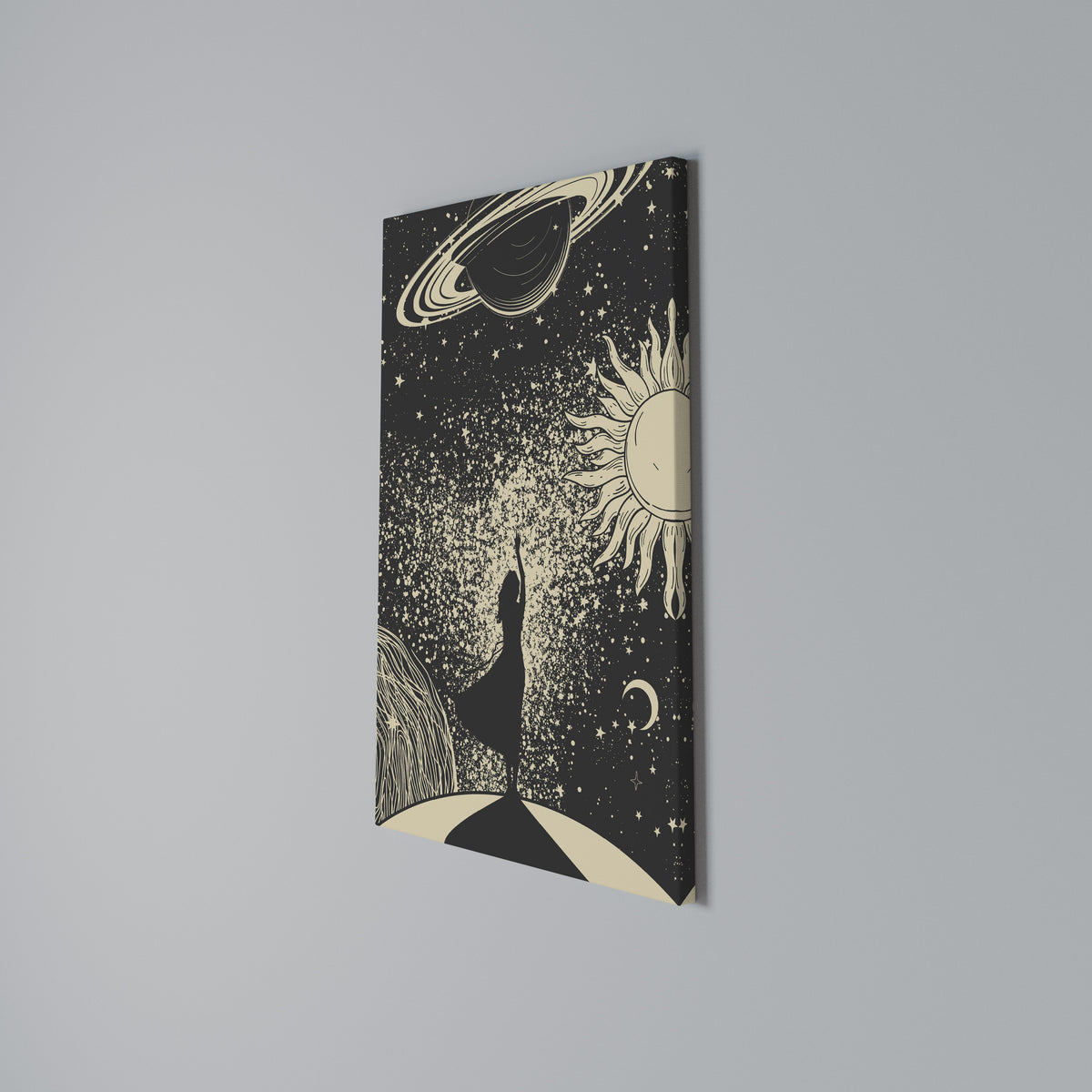 MYSTIC UNIVERSE Stampa su tela verticale