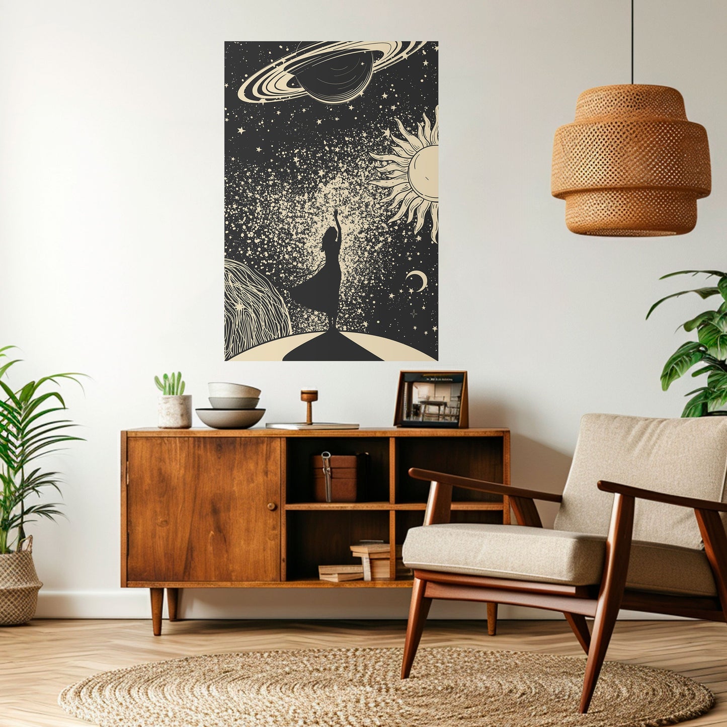 Poster verticale staccabile e attaccabile MYSTIC UNIVERSE