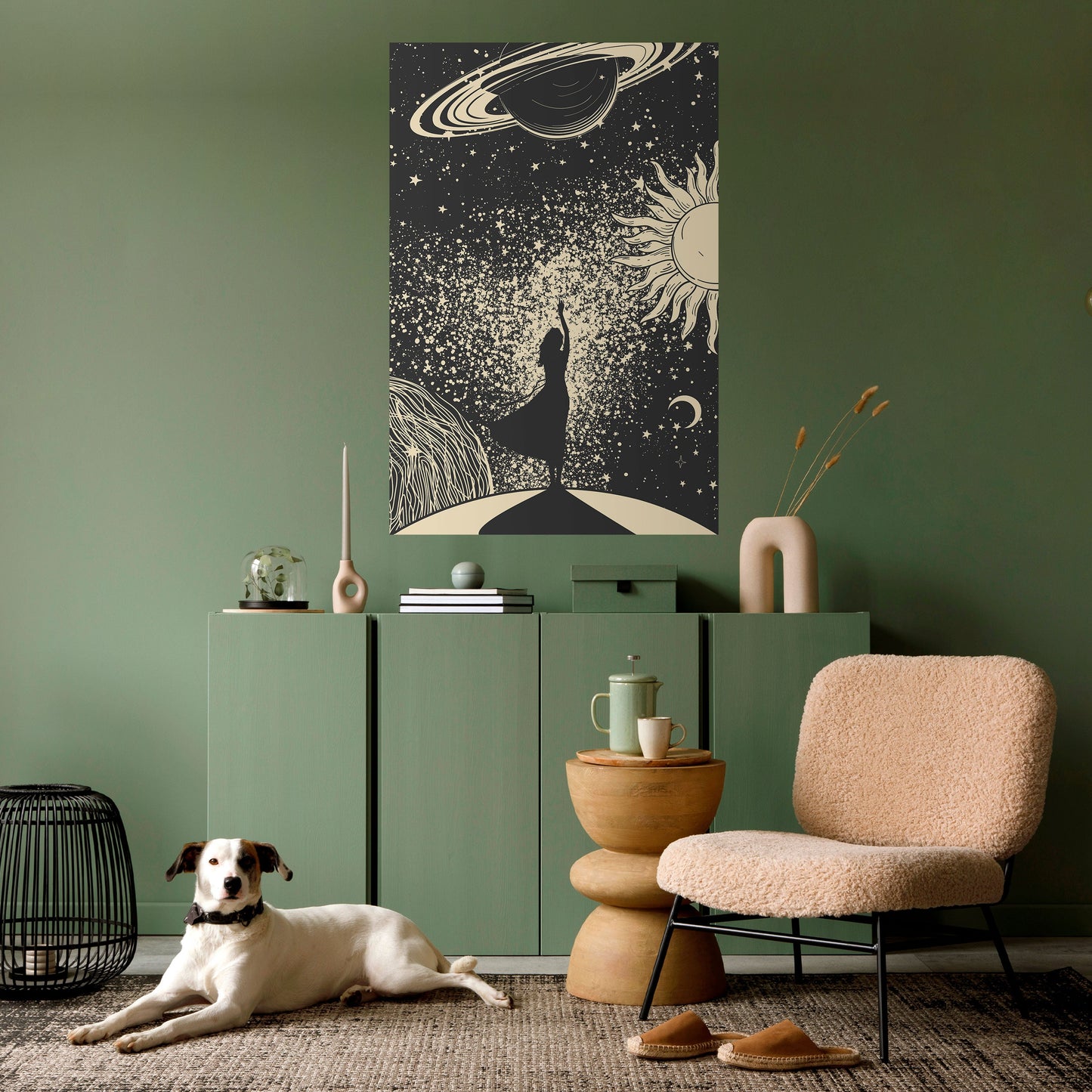 Poster verticale staccabile e attaccabile MYSTIC UNIVERSE