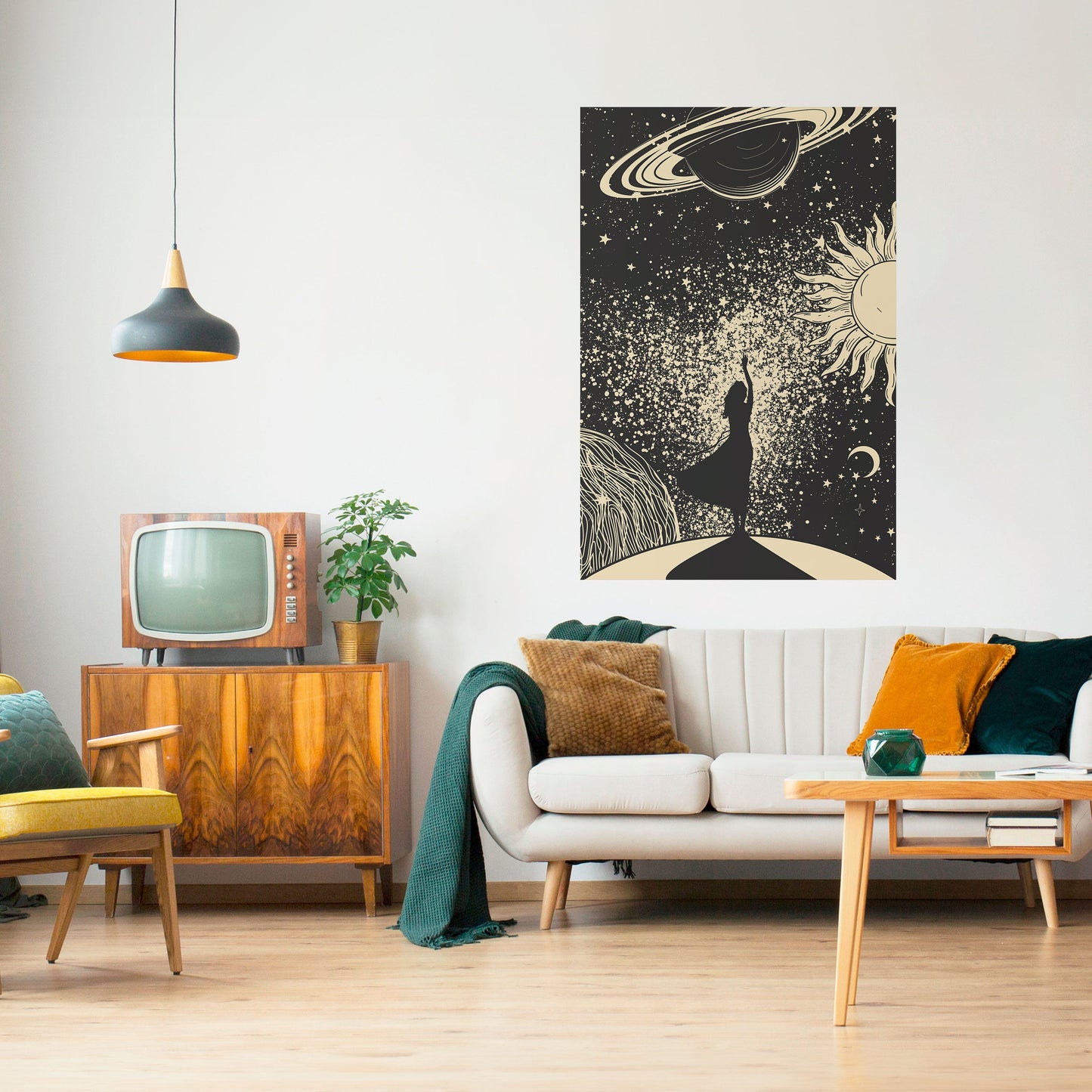 Poster verticale staccabile e attaccabile MYSTIC UNIVERSE