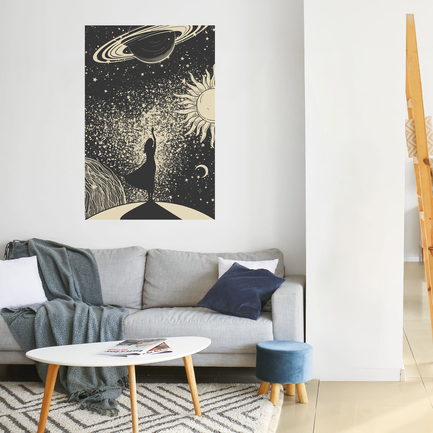 Poster verticale staccabile e attaccabile MYSTIC UNIVERSE
