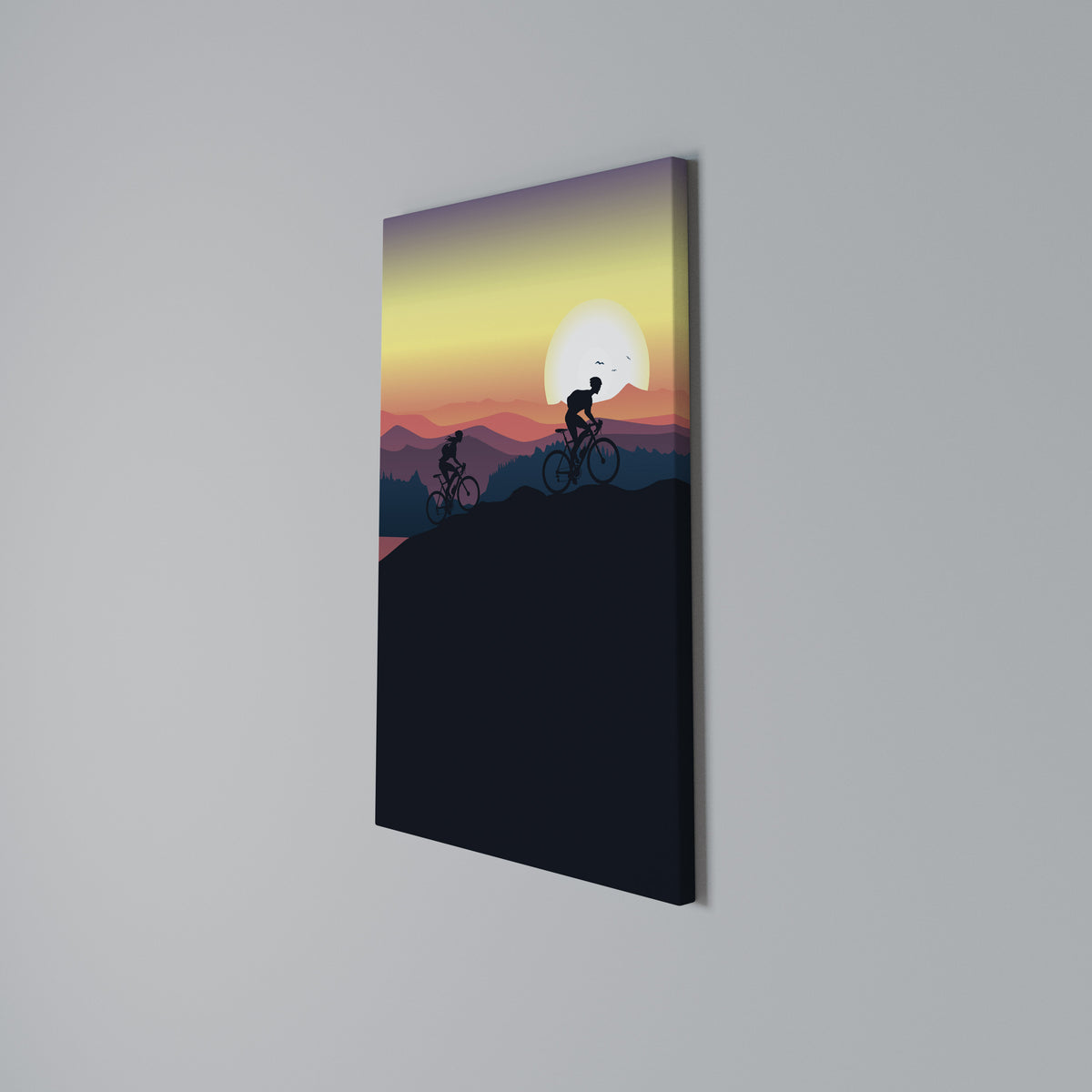 CYCLING HORIZON Stampa su tela verticale