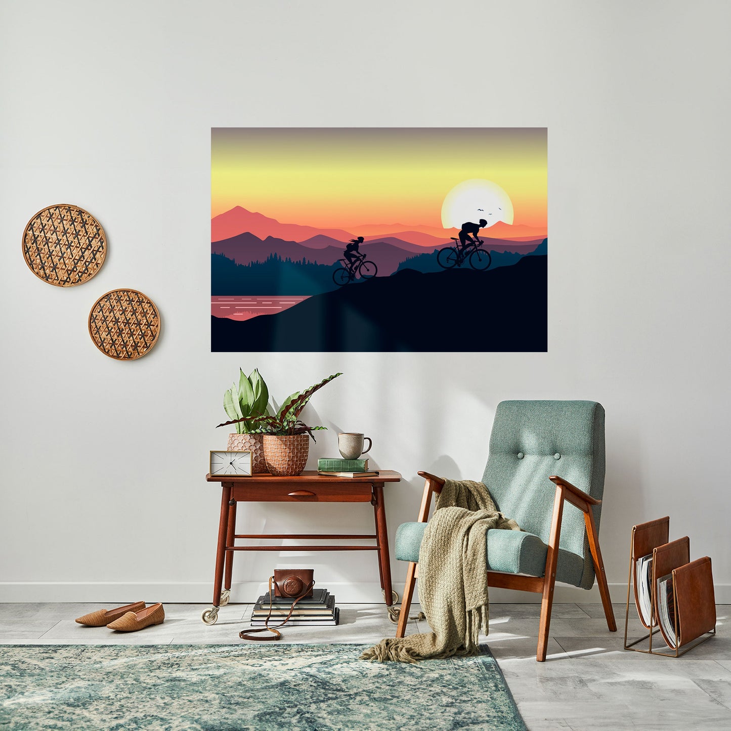 Poster orizzontale staccabile e attaccabile CYCLING HORIZON
