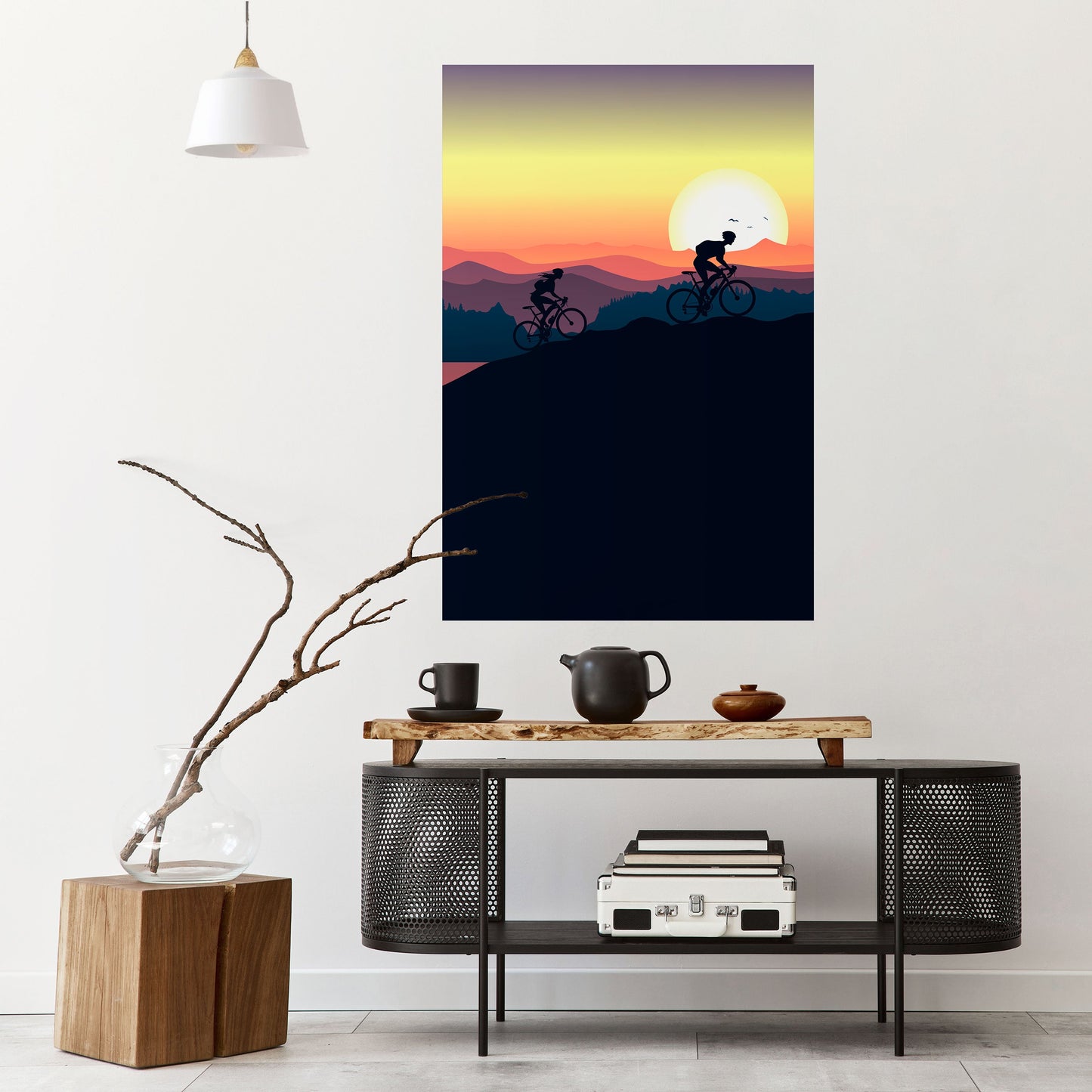 Poster verticale staccabile e attaccabile CYCLING HORIZON