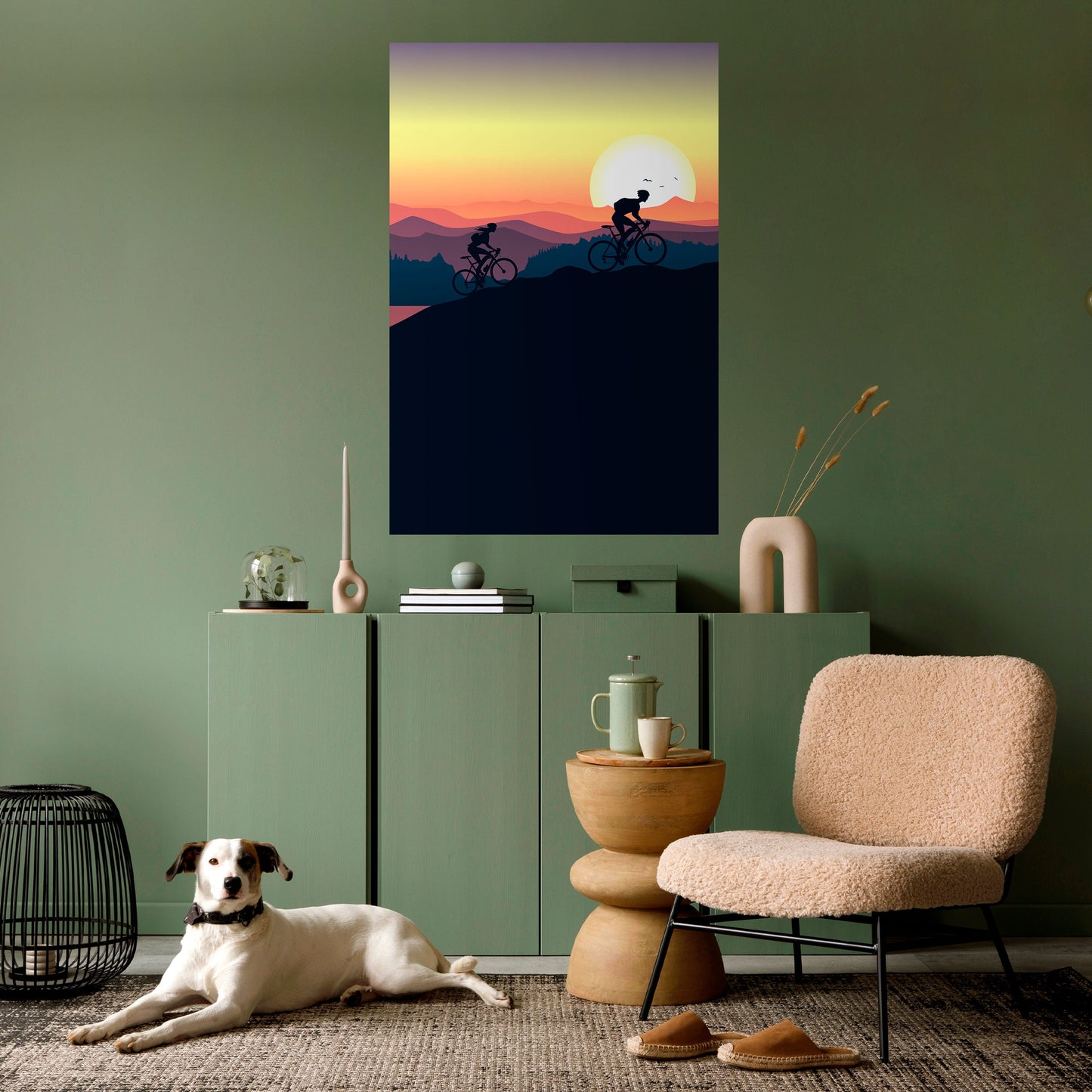 Poster verticale staccabile e attaccabile CYCLING HORIZON