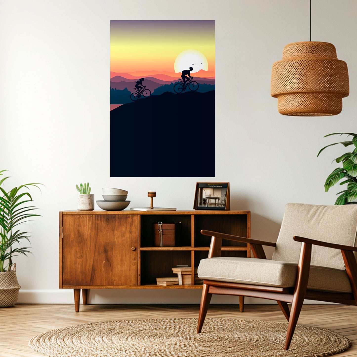 Poster verticale staccabile e attaccabile CYCLING HORIZON