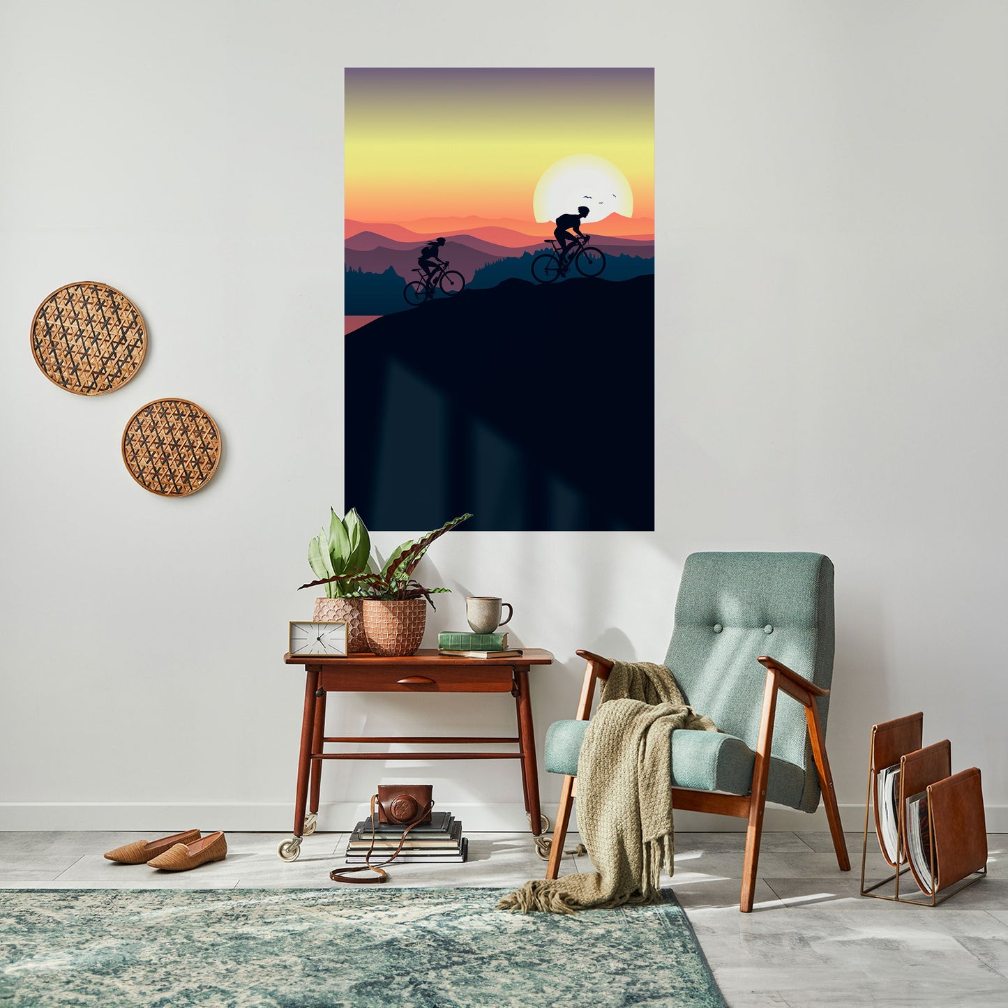 Poster verticale staccabile e attaccabile CYCLING HORIZON