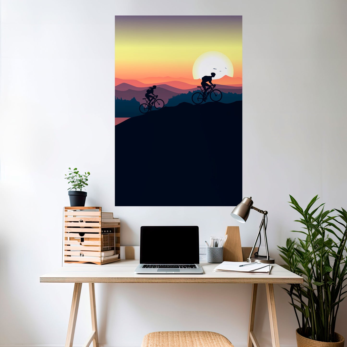 Poster verticale staccabile e attaccabile CYCLING HORIZON