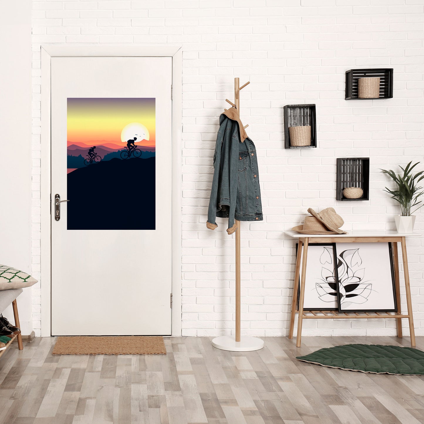 Poster verticale staccabile e attaccabile CYCLING HORIZON