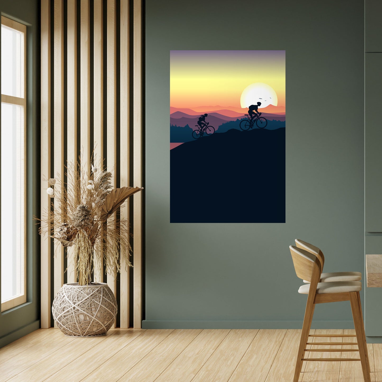 Poster verticale staccabile e attaccabile CYCLING HORIZON