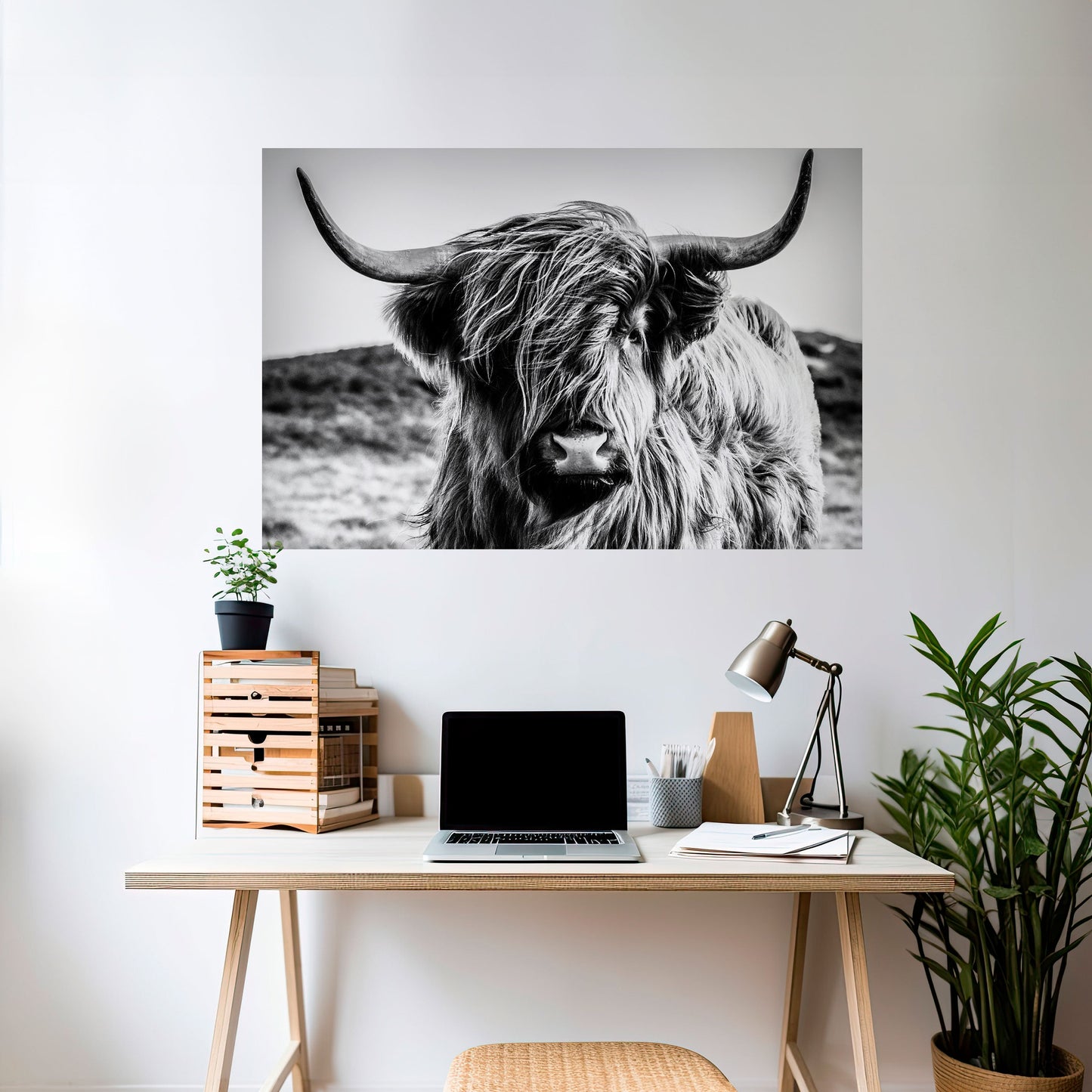 WILD SPIRIT REFLECTED Poster orizzontale staccabile e attaccabile
