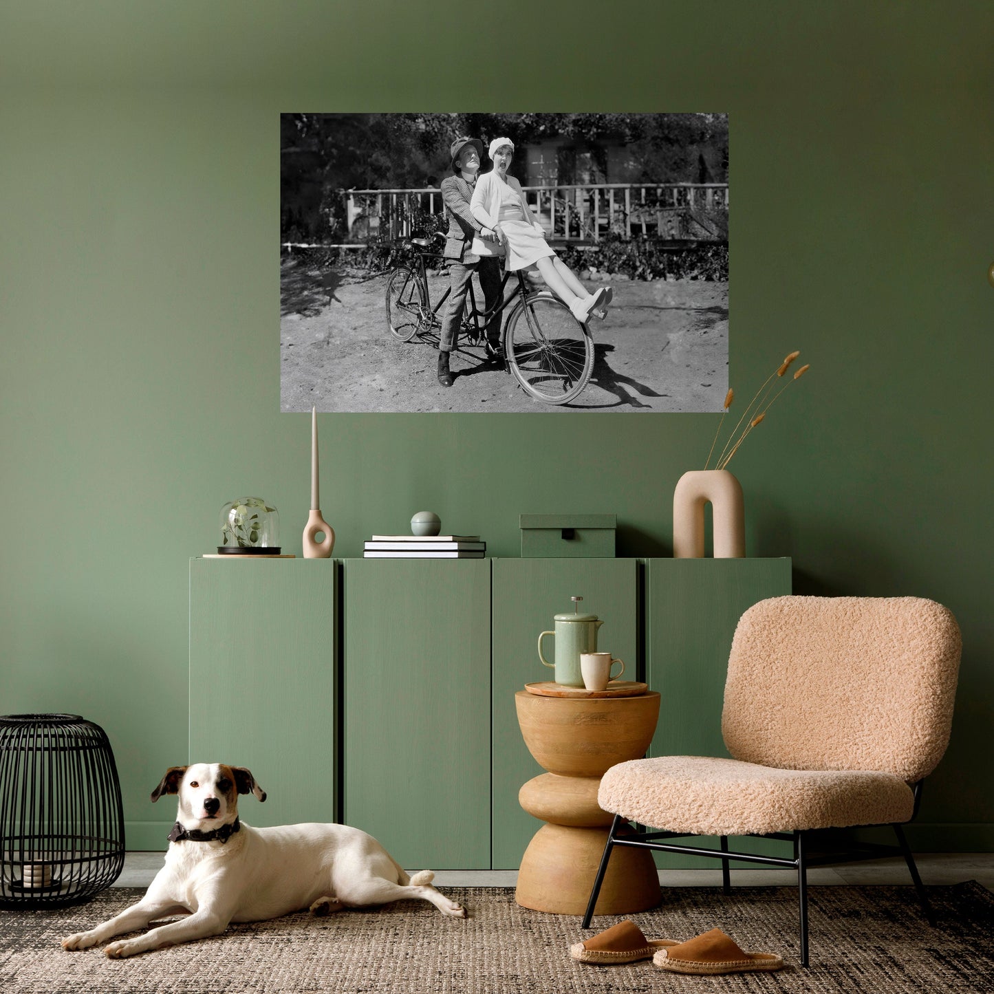 Cavalcando attraverso il tempo Poster orizzontale staccabile e attaccabile