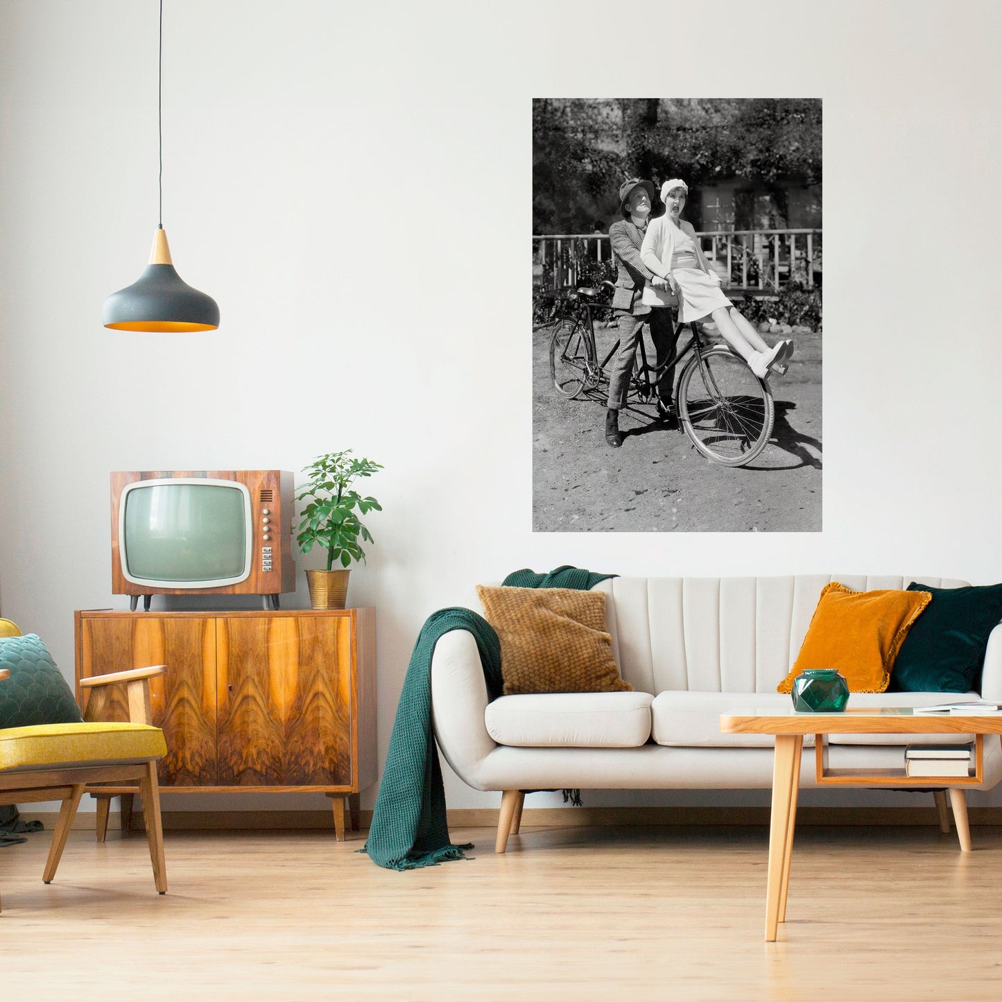 Cavalcando attraverso il tempo Poster verticale staccabile e attaccabile