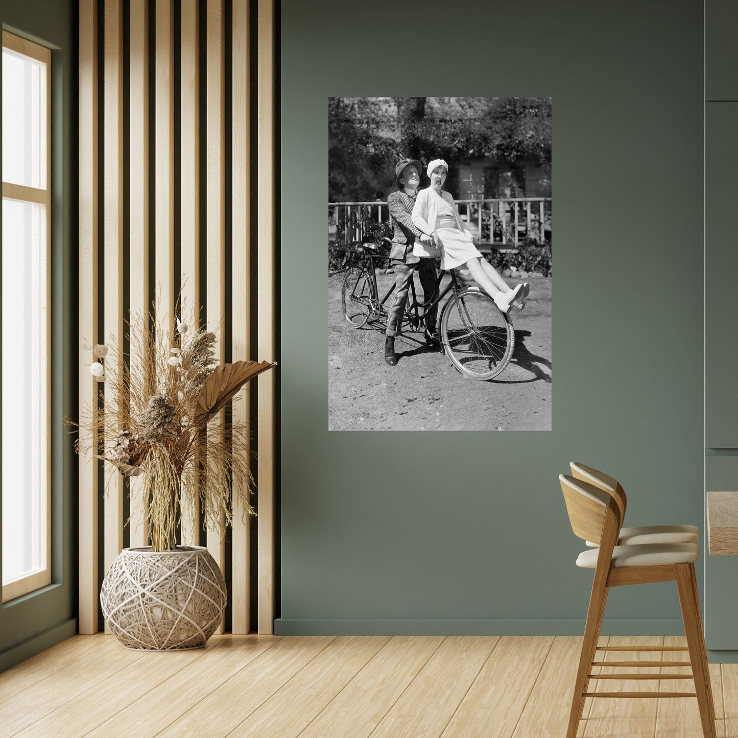 Cavalcando attraverso il tempo Poster verticale staccabile e attaccabile