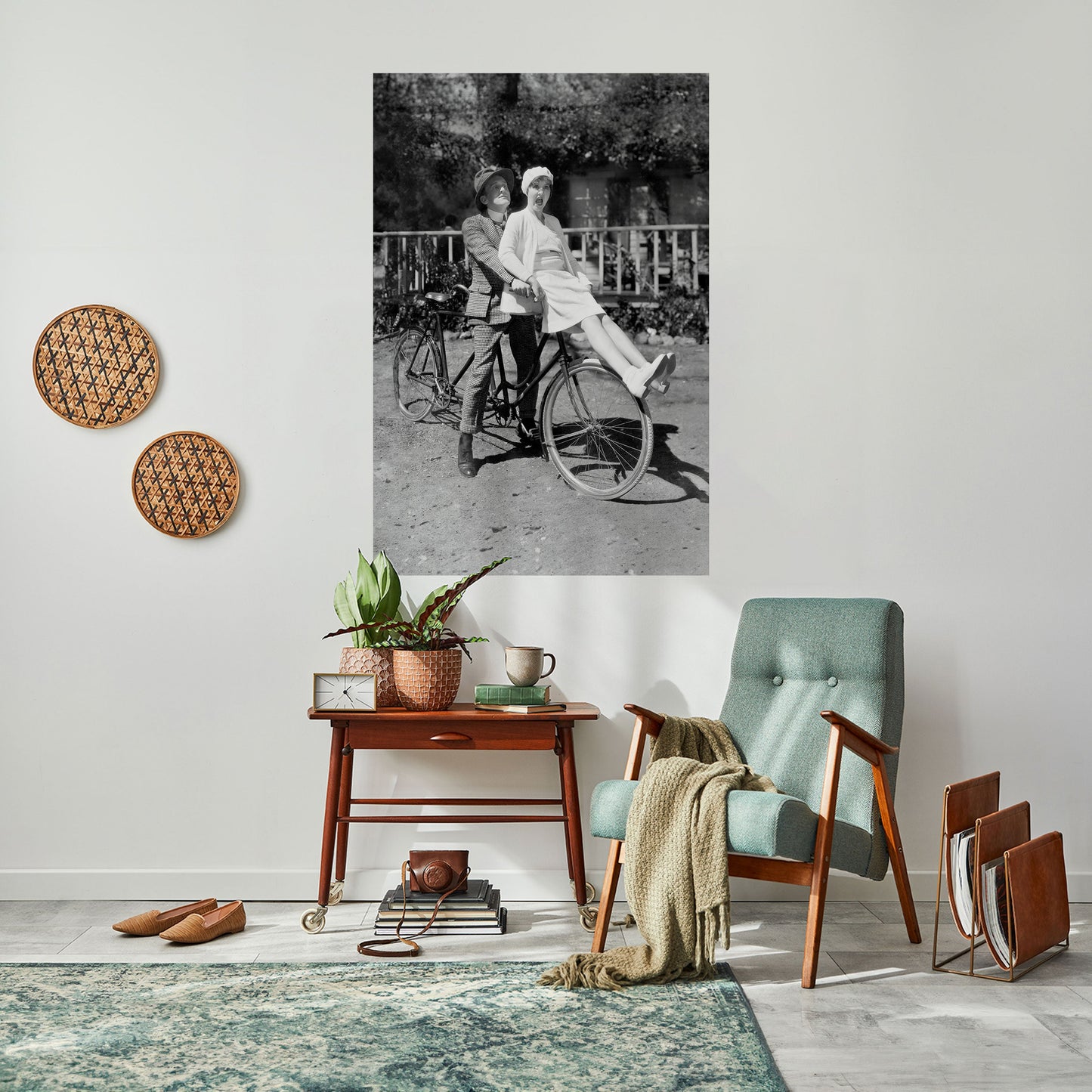 Cavalcando attraverso il tempo Poster verticale staccabile e attaccabile
