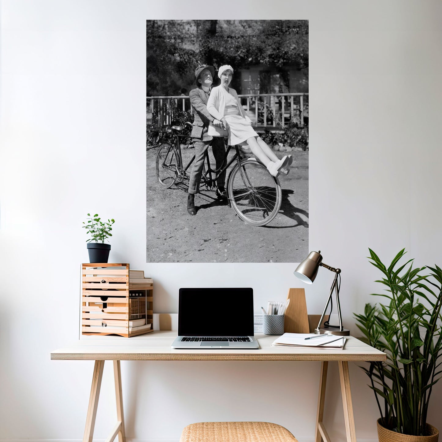 Cavalcando attraverso il tempo Poster verticale staccabile e attaccabile
