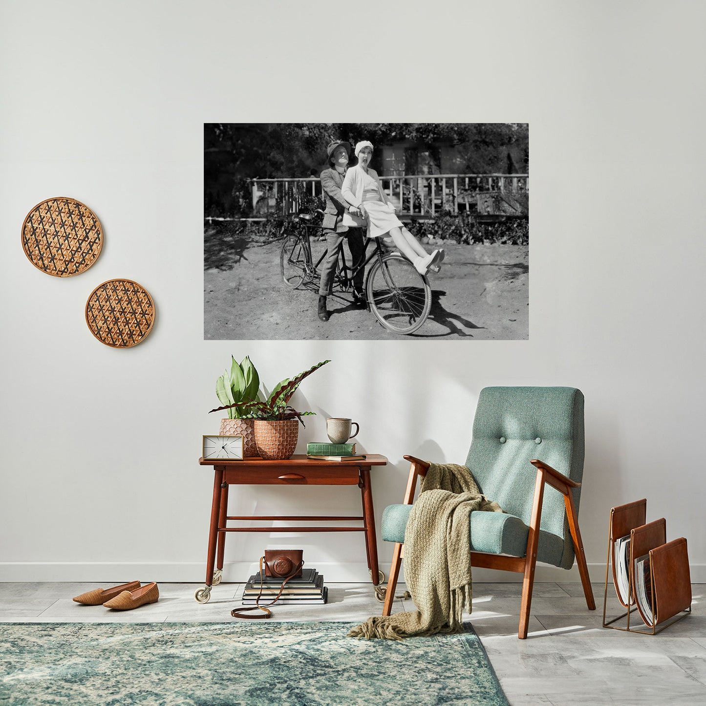 Cavalcando attraverso il tempo Poster orizzontale staccabile e attaccabile