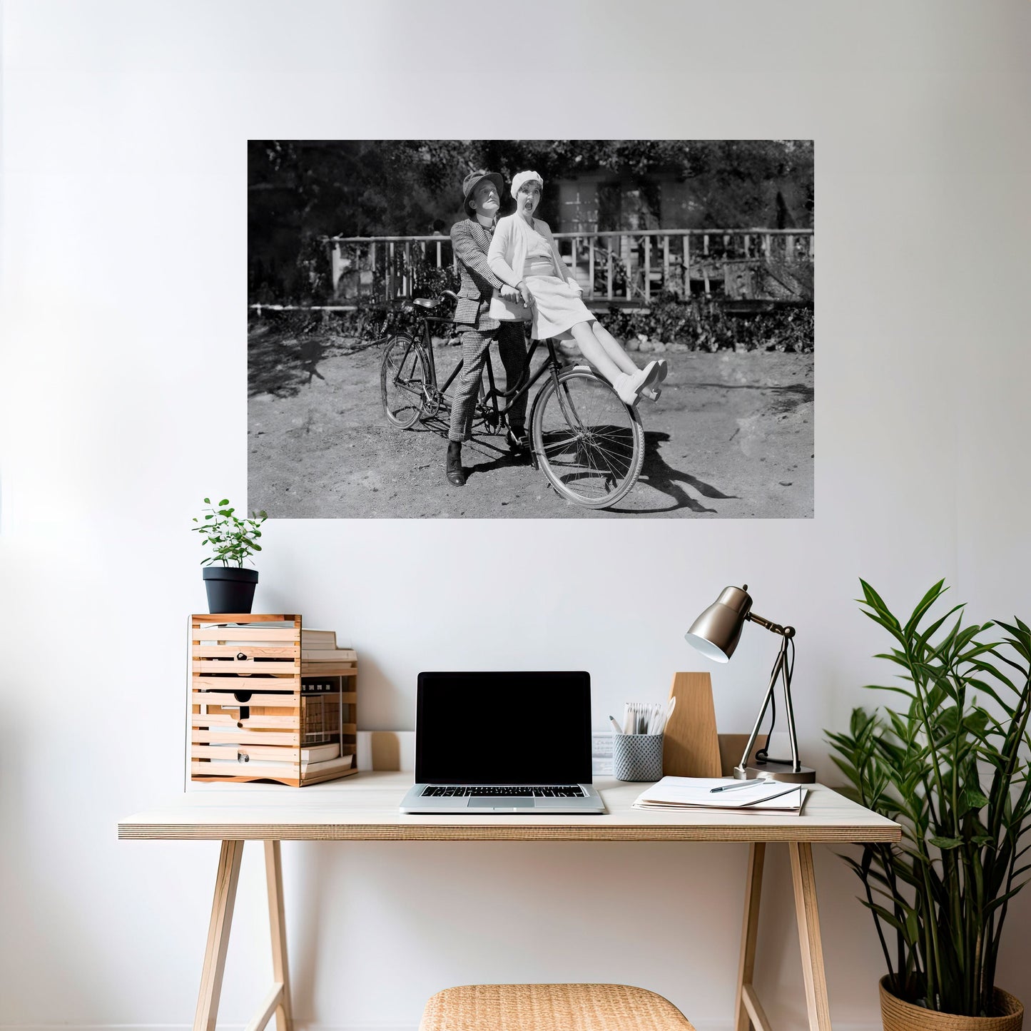 Cavalcando attraverso il tempo Poster orizzontale staccabile e attaccabile
