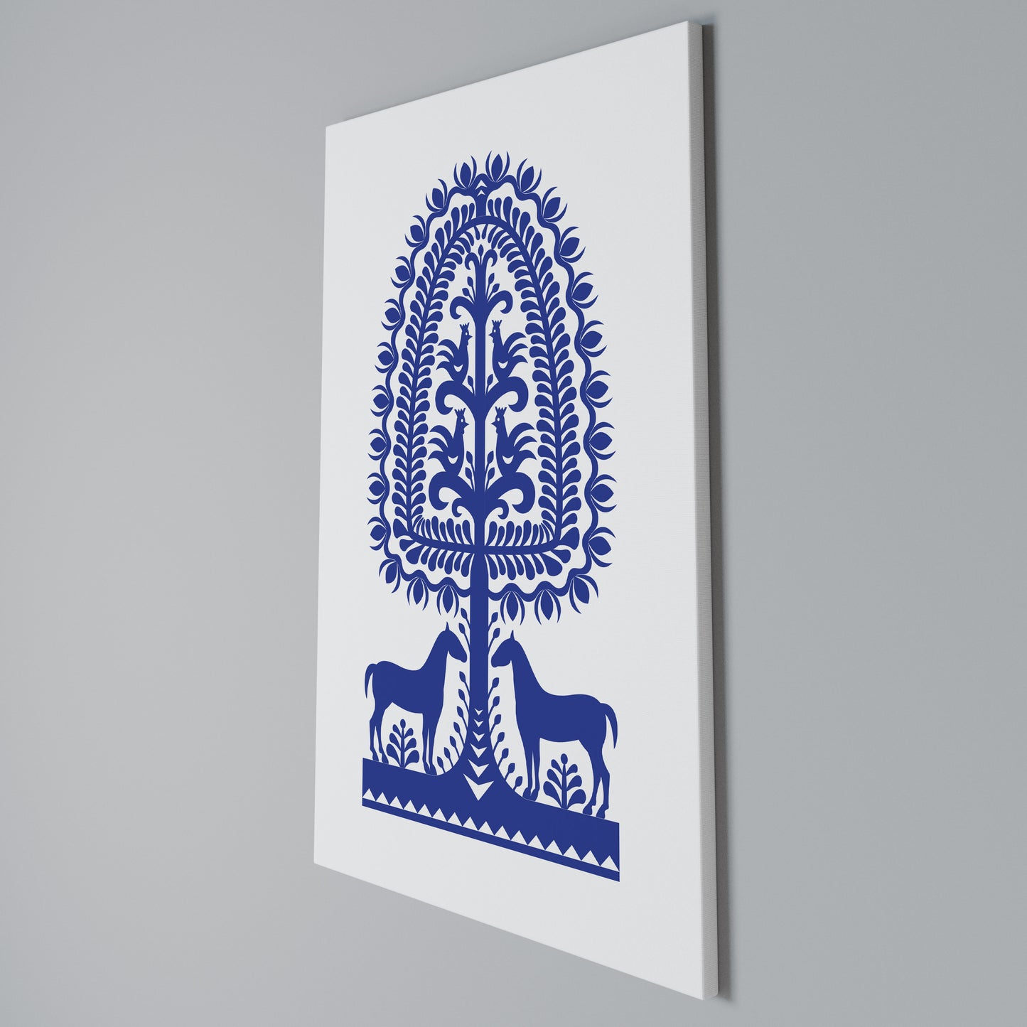 POLISH FOLK ART Stampa su Tela Verticale